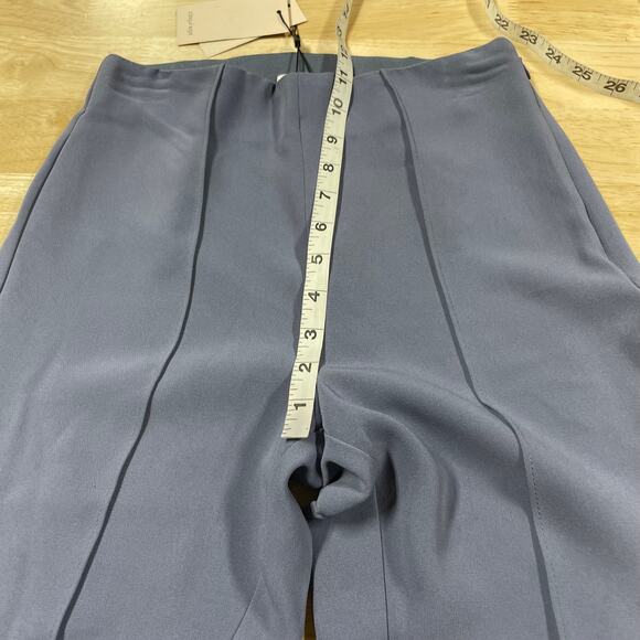 Cinq a Sept NWT Kayden Embellished Dress Pants Blue Size 0 Beaded Ankle Pleated - Picture 7 of 11